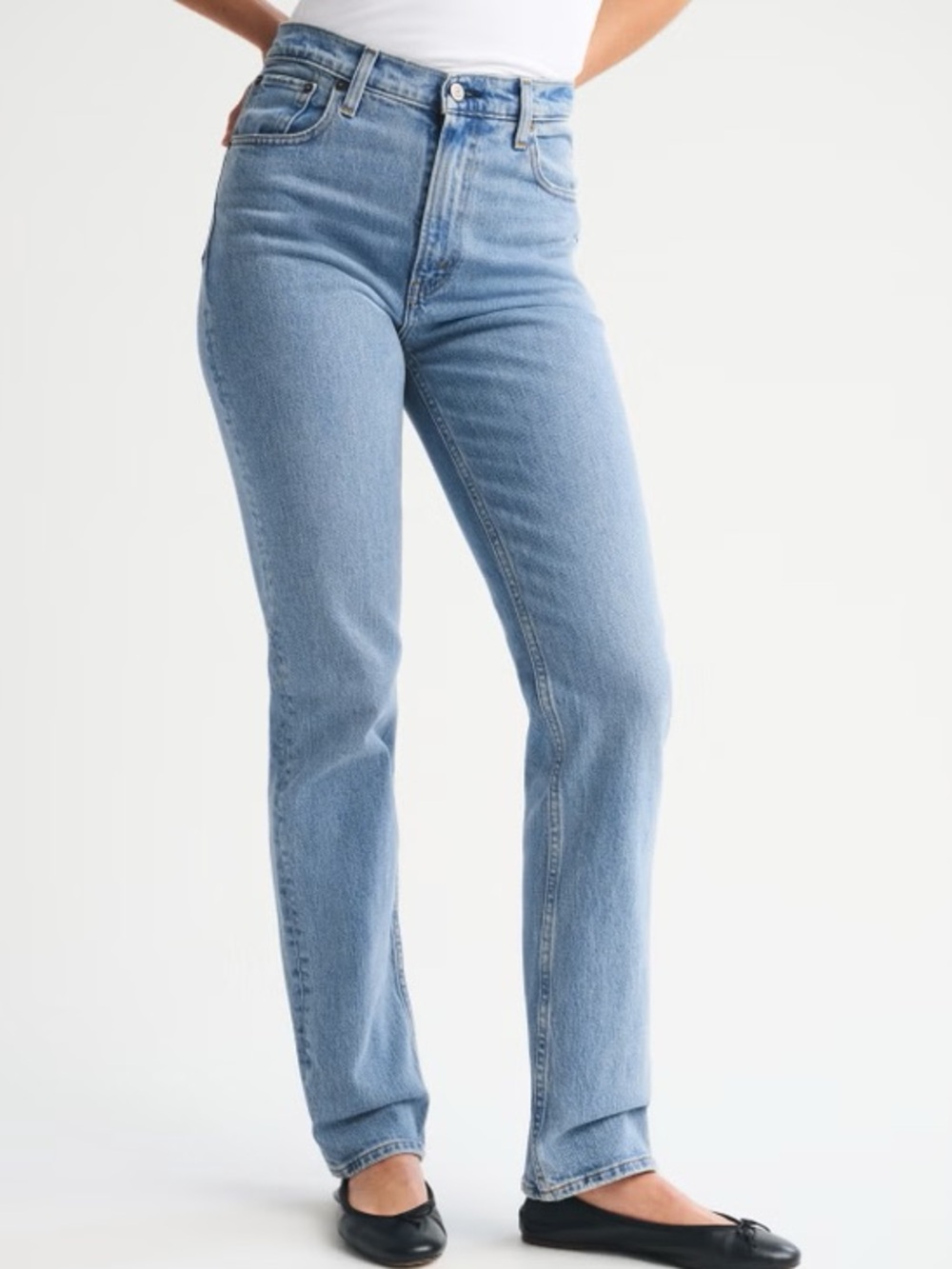 Abercrombie 90’s straight ultra high rise jeans